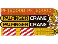 Комплект наклеек КМУ PALFINGER PK16000D Комплект наклеек КМУ PALFINGER PK16000D