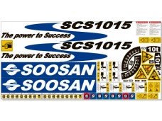 Комплект наклеек КМУ SOOSAN SCS1015 Комплект наклеек КМУ SOOSAN SCS1015