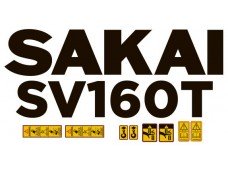 Наклейки на каток SAKAI SV-160T Наклейки на каток SAKAI SV-160T