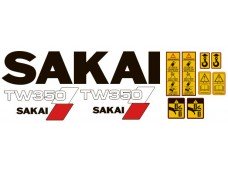 Наклейки на каток SAKAI TW-350 Наклейки на каток SAKAI TW-350